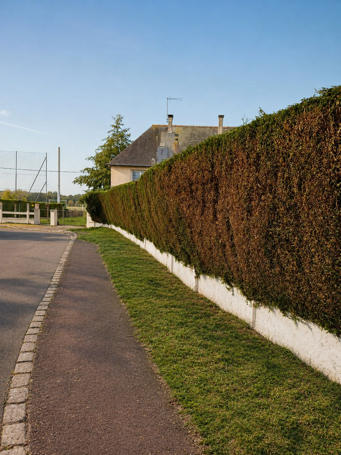 Haies taillees net