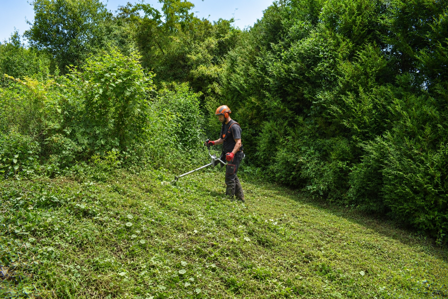 Terrain debroussaille
