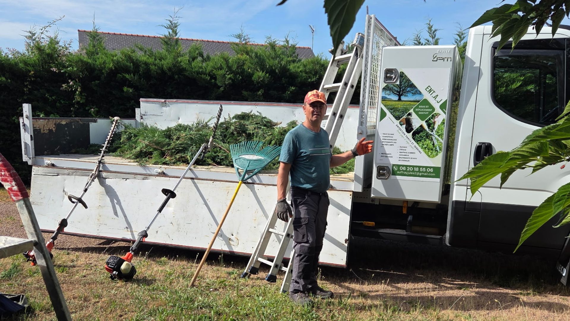Paysagiste en intervention